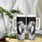 Custom Rugby Africa Kenya Tumbler With Handle Black Kenyan 22-23 Motif - African Pride