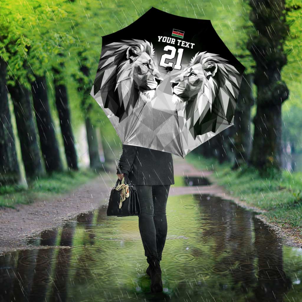 Custom Rugby Africa Kenya Umbrella Black Kenyan 22-23 Motif