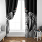 Custom Rugby Africa Kenya Window Curtain Black Kenyan 22-23 Motif - African Pride