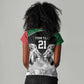 Custom Rugby Africa Kenya Women V-Neck T-Shirt Black Kenyan 22-23 Motif - African Pride