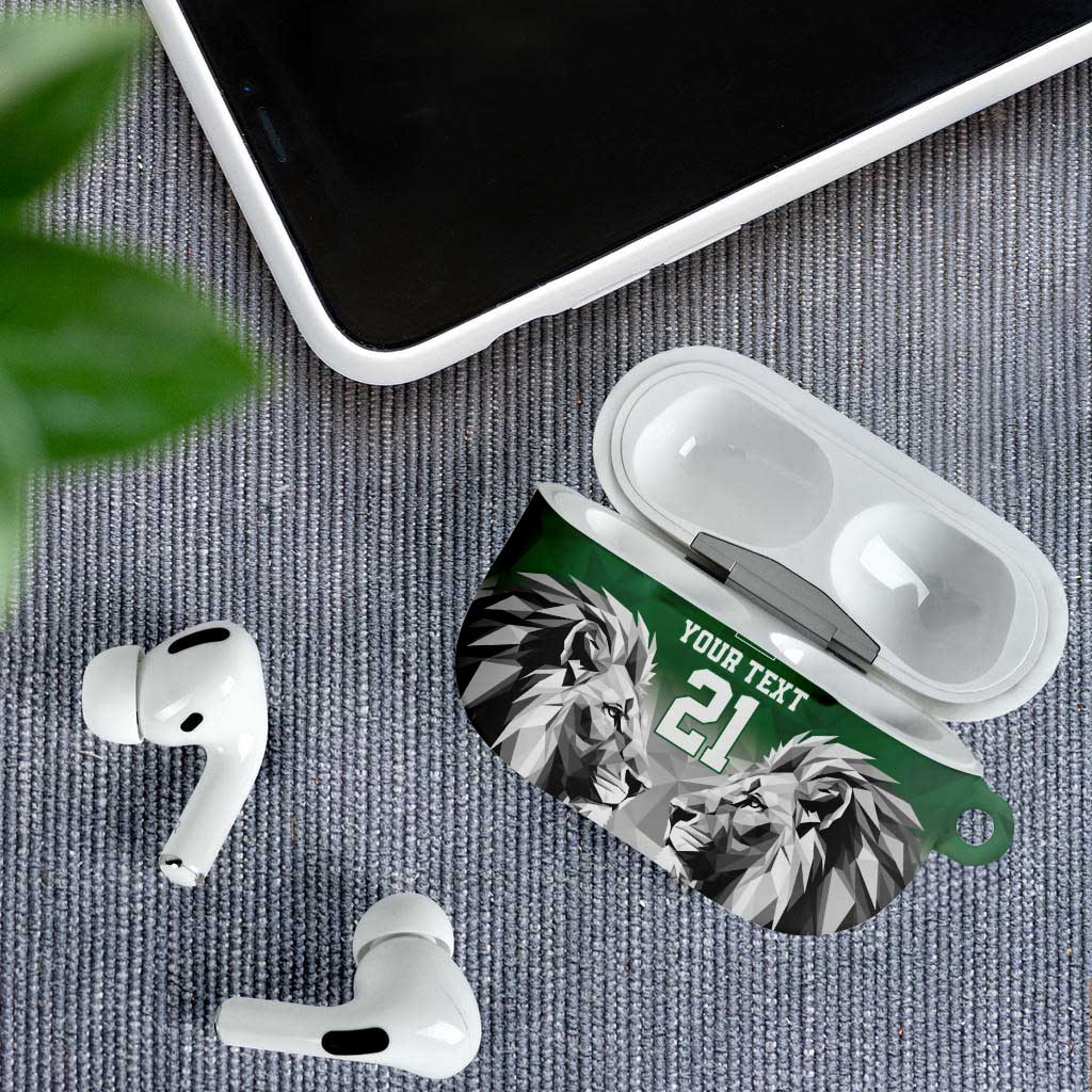 Custom Rugby Africa Kenya AirPods Case Green Kenyan 22-23 Motif