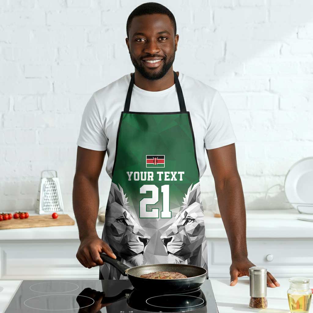 Custom Rugby Africa Kenya Apron Green Kenyan 22-23 Motif