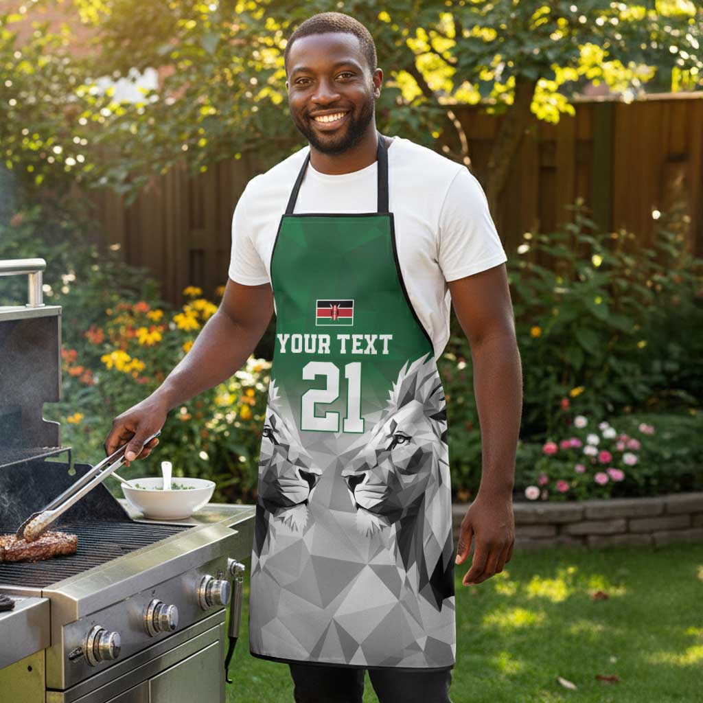 Custom Rugby Africa Kenya Apron Green Kenyan 22-23 Motif