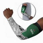 Custom Rugby Africa Kenya Arm Sleeves Green Kenyan 22-23 Motif