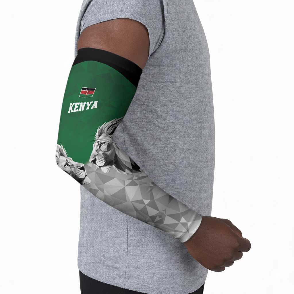 Custom Rugby Africa Kenya Arm Sleeves Green Kenyan 22-23 Motif