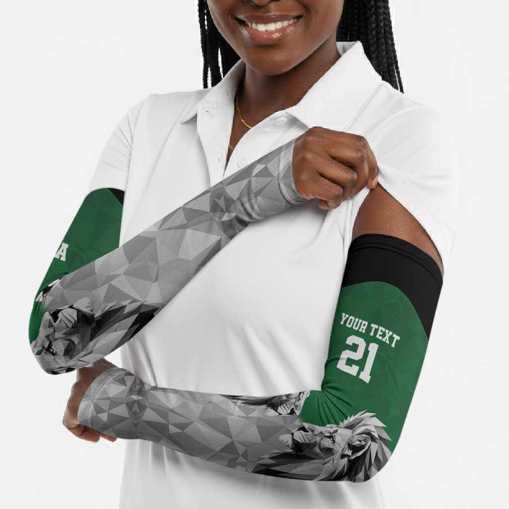 Custom Rugby Africa Kenya Arm Sleeves Green Kenyan 22-23 Motif