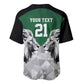 Custom Rugby Africa Kenya Baseball Jersey Green Kenyan 22-23 Motif - African Pride
