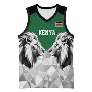 Custom Rugby Africa Kenya Basketball Jersey Green Kenyan 22-23 Motif LT9