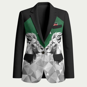 Custom Rugby Africa Kenya Blazer Green Kenyan 22-23 Motif