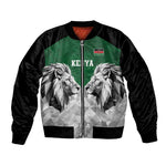 Custom Rugby Africa Kenya Bomber Jacket Green Kenyan 22-23 Motif - African Pride