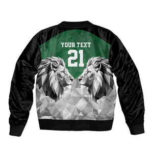 Custom Rugby Africa Kenya Bomber Jacket Green Kenyan 22-23 Motif - African Pride