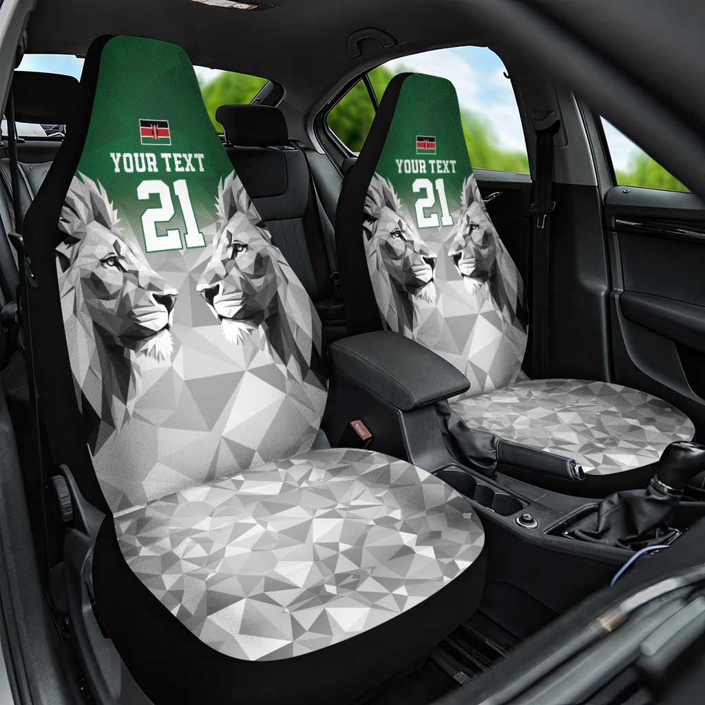 Custom Rugby Africa Kenya Car Seat Cover Green Kenyan 22-23 Motif - African Pride