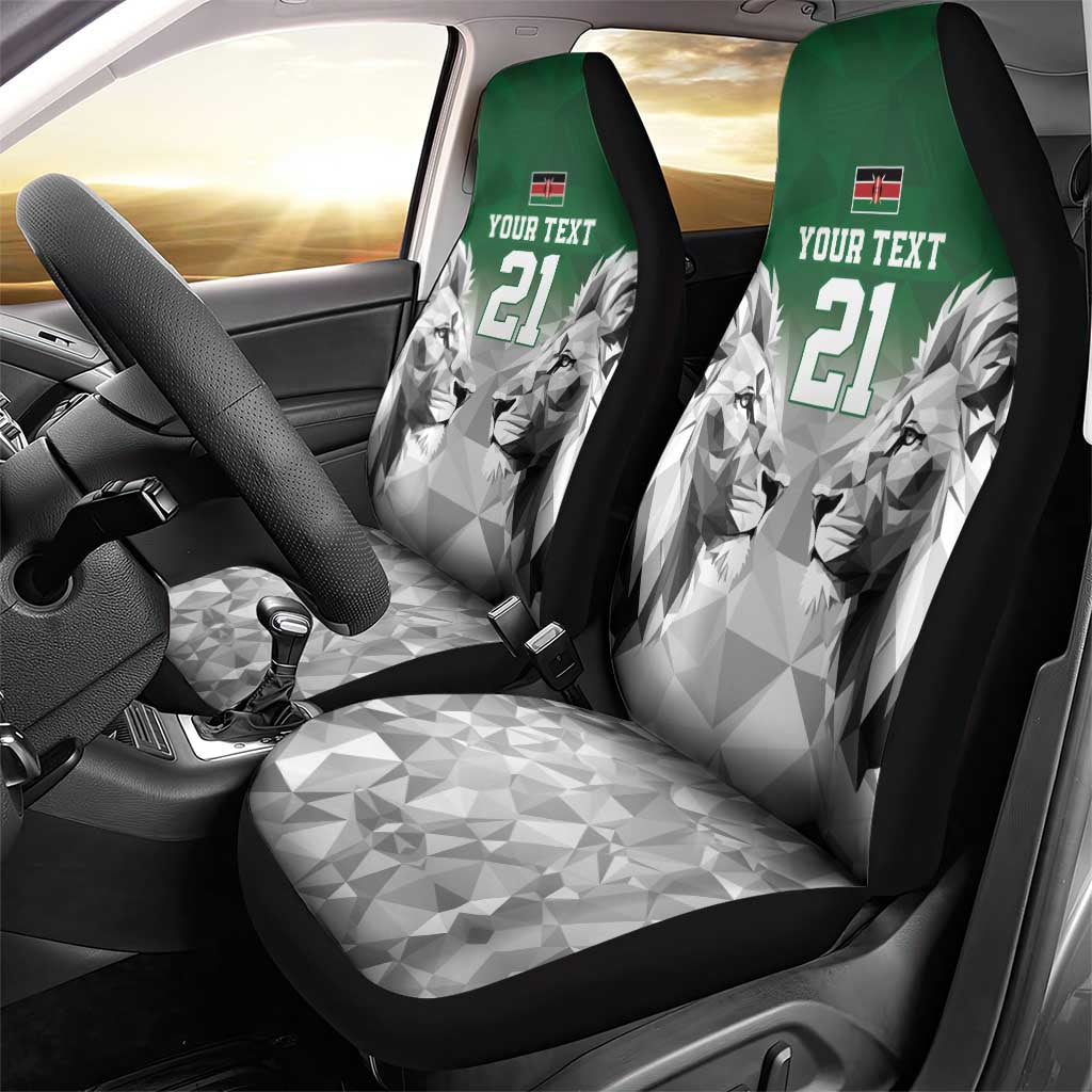 Custom Rugby Africa Kenya Car Seat Cover Green Kenyan 22-23 Motif - African Pride