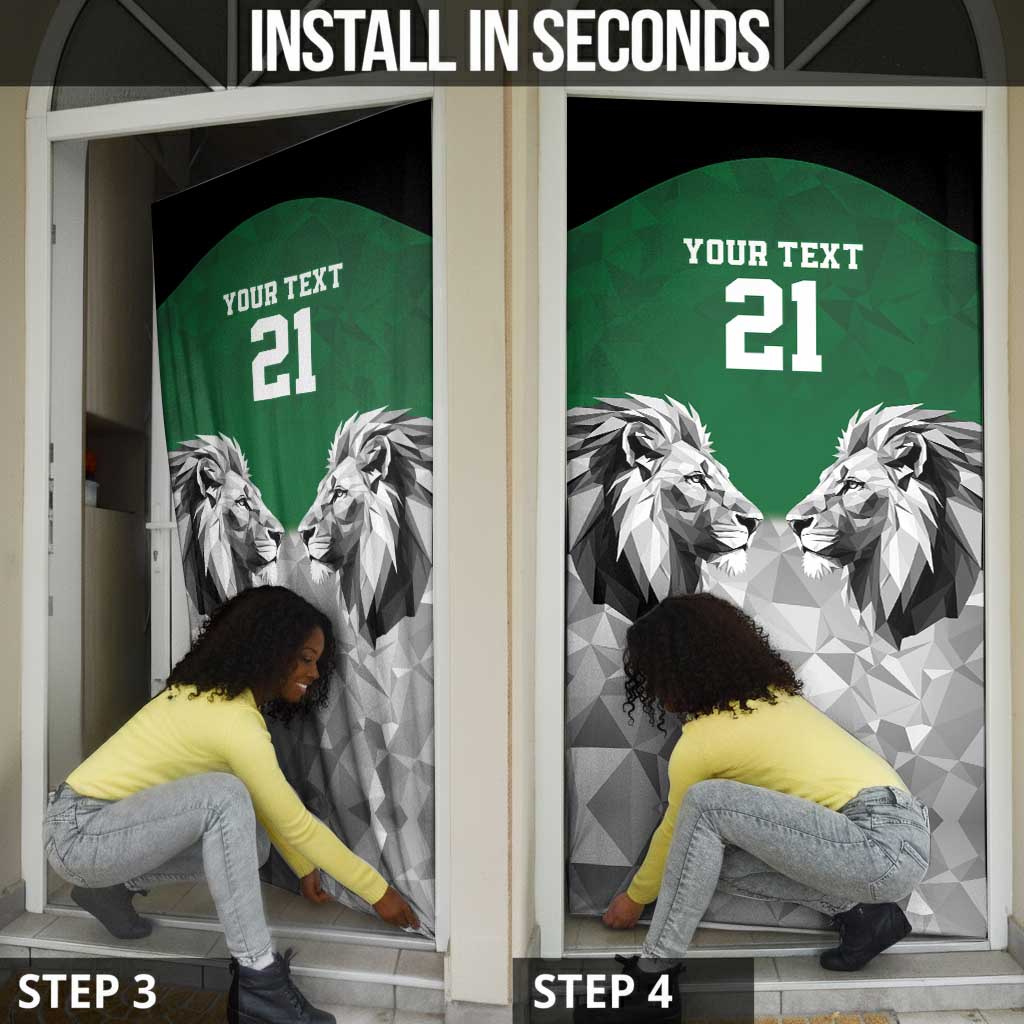 Custom Rugby Africa Kenya Door Cover Green Kenyan 22-23 Motif