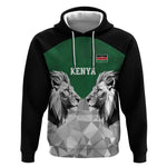 Custom Rugby Africa Kenya Hoodie Green Kenyan 22-23 Motif - African Pride