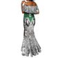 Custom Rugby Africa Kenya Mermaid Dress Green Kenyan 22-23 Motif - African Pride