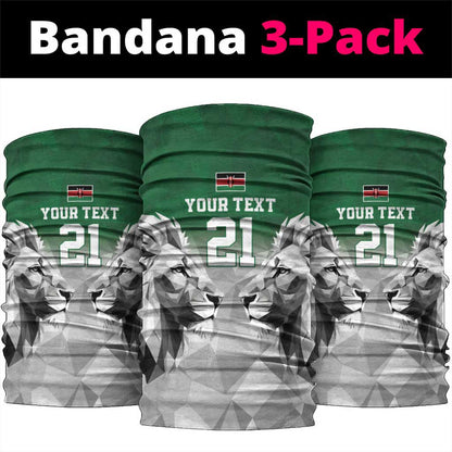 Custom Rugby Africa Kenya Neck Gaiter Green Kenyan 22-23 Motif LT9