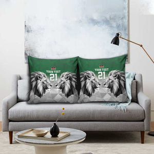 Custom Rugby Africa Kenya Pillow Cover Green Kenyan 22-23 Motif