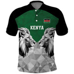 Custom Rugby Africa Kenya Polo Shirt Green Kenyan 22-23 Motif - African Pride
