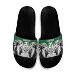 Custom Rugby Africa Kenya Slide Sandals Green Kenyan 22-23 Motif