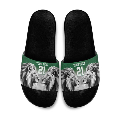 Custom Rugby Africa Kenya Slide Sandals Green Kenyan 22-23 Motif