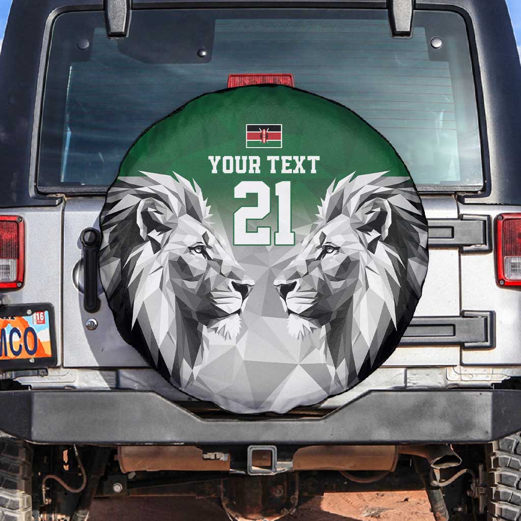 Custom Rugby Africa Kenya Spare Tire Cover Green Kenyan 22-23 Motif - African Pride