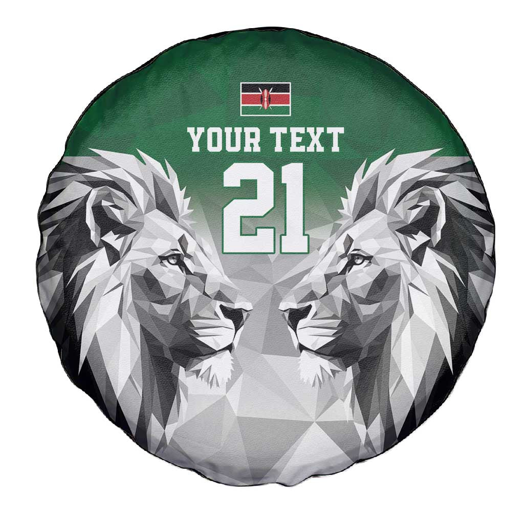 Custom Rugby Africa Kenya Spare Tire Cover Green Kenyan 22-23 Motif - African Pride
