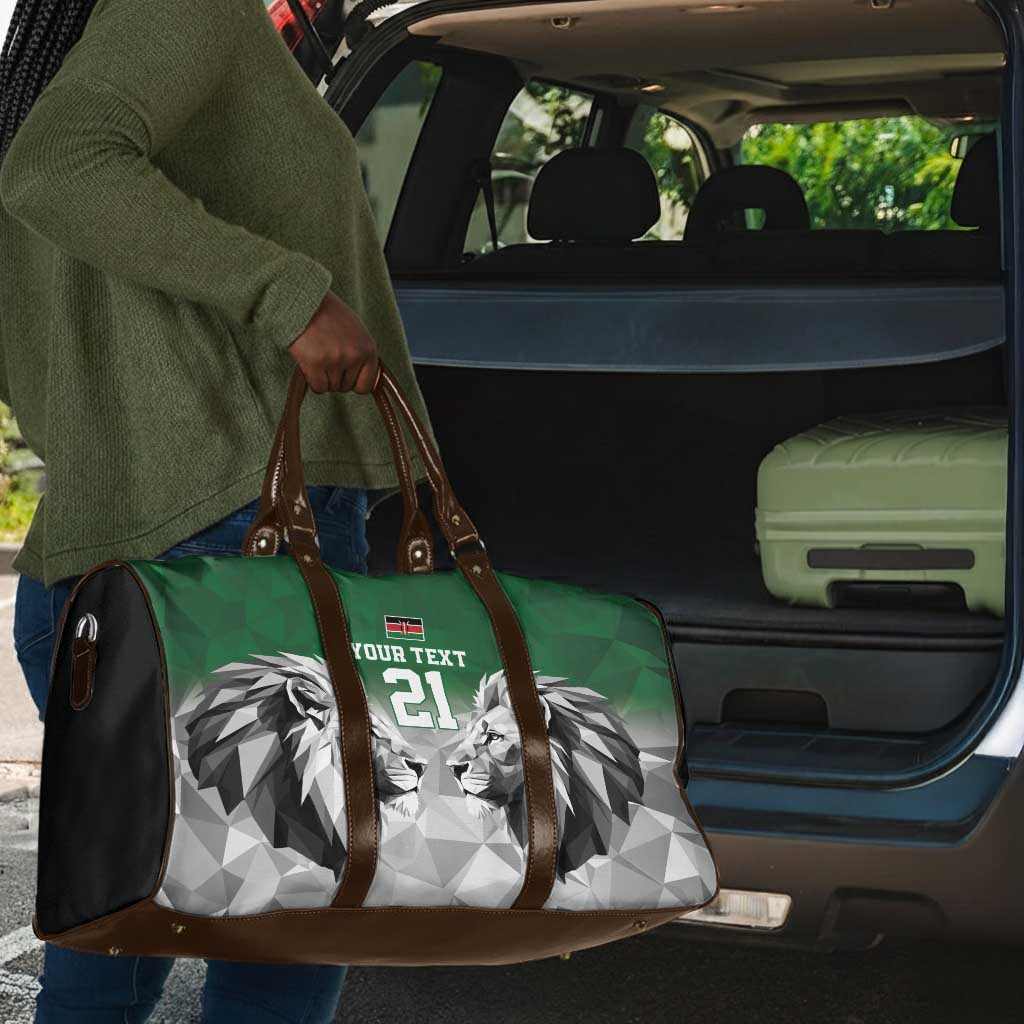 Custom Rugby Africa Kenya Travel Bag Green Kenyan 22-23 Motif