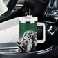 Custom Rugby Africa Kenya Tumbler With Handle Green Kenyan 22-23 Motif - African Pride