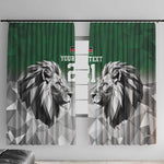 Custom Rugby Africa Kenya Window Curtain Green Kenyan 22-23 Motif - African Pride