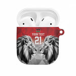 Custom Rugby Africa Kenya AirPods Case Red Kenyan 22-23 Motif