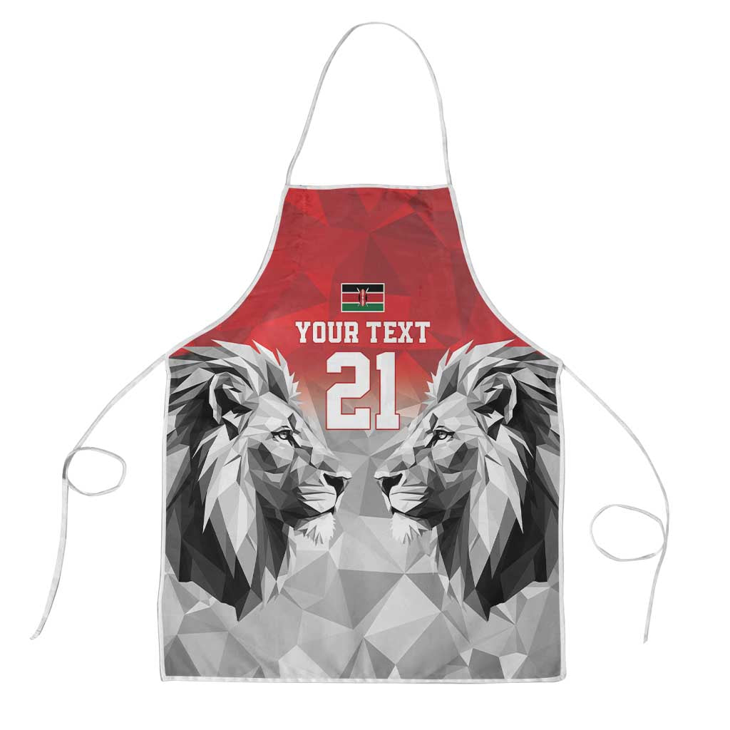 Custom Rugby Africa Kenya Apron Red Kenyan 22-23 Motif