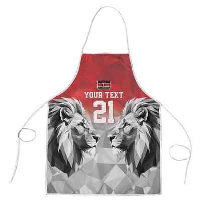 Custom Rugby Africa Kenya Apron Red Kenyan 22-23 Motif