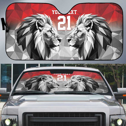 Custom Rugby Africa Kenya Auto Sun Shade Red Kenyan 22-23 Motif
