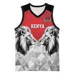 Custom Rugby Africa Kenya Basketball Jersey Red Kenyan 22-23 Motif LT9