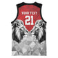 Custom Rugby Africa Kenya Basketball Jersey Red Kenyan 22-23 Motif LT9