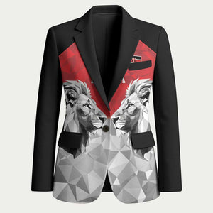 Custom Rugby Africa Kenya Blazer Red Kenyan 22-23 Motif