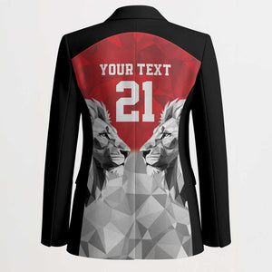 Custom Rugby Africa Kenya Blazer Red Kenyan 22-23 Motif