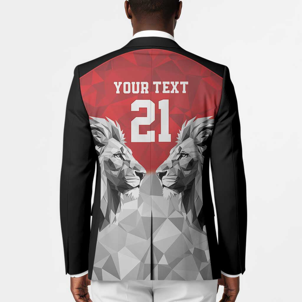 Custom Rugby Africa Kenya Blazer Red Kenyan 22-23 Motif