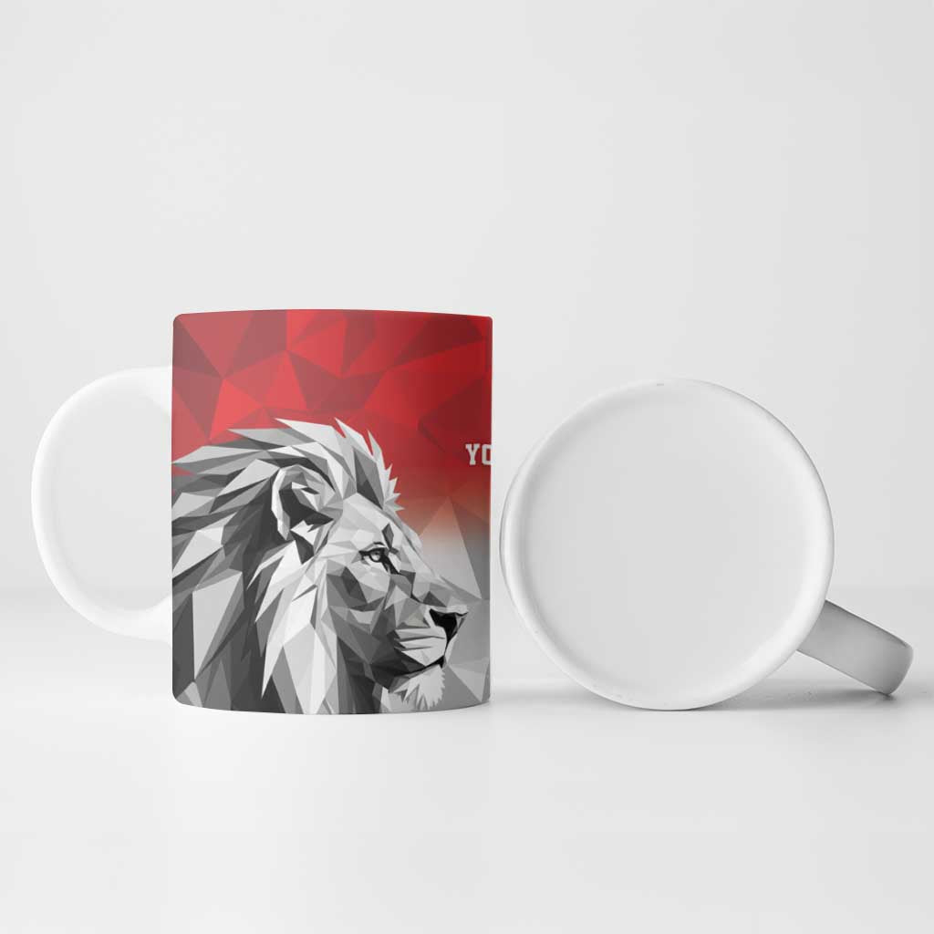 Custom Rugby Africa Kenya Ceramic Mug Red Kenyan 22-23 Motif
