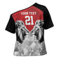 Custom Rugby Africa Kenya Cross Shoulder Shirt Red Kenyan 22-23 Motif