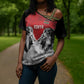 Custom Rugby Africa Kenya Cross Shoulder Shirt Red Kenyan 22-23 Motif