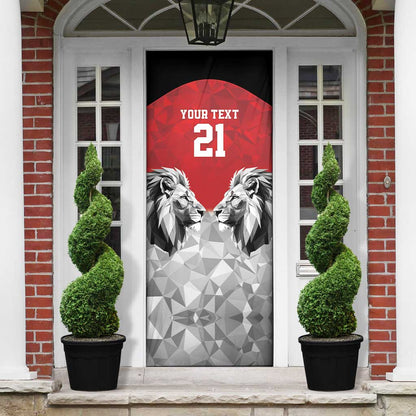 Custom Rugby Africa Kenya Door Cover Red Kenyan 22-23 Motif