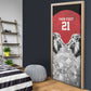 Custom Rugby Africa Kenya Door Cover Red Kenyan 22-23 Motif