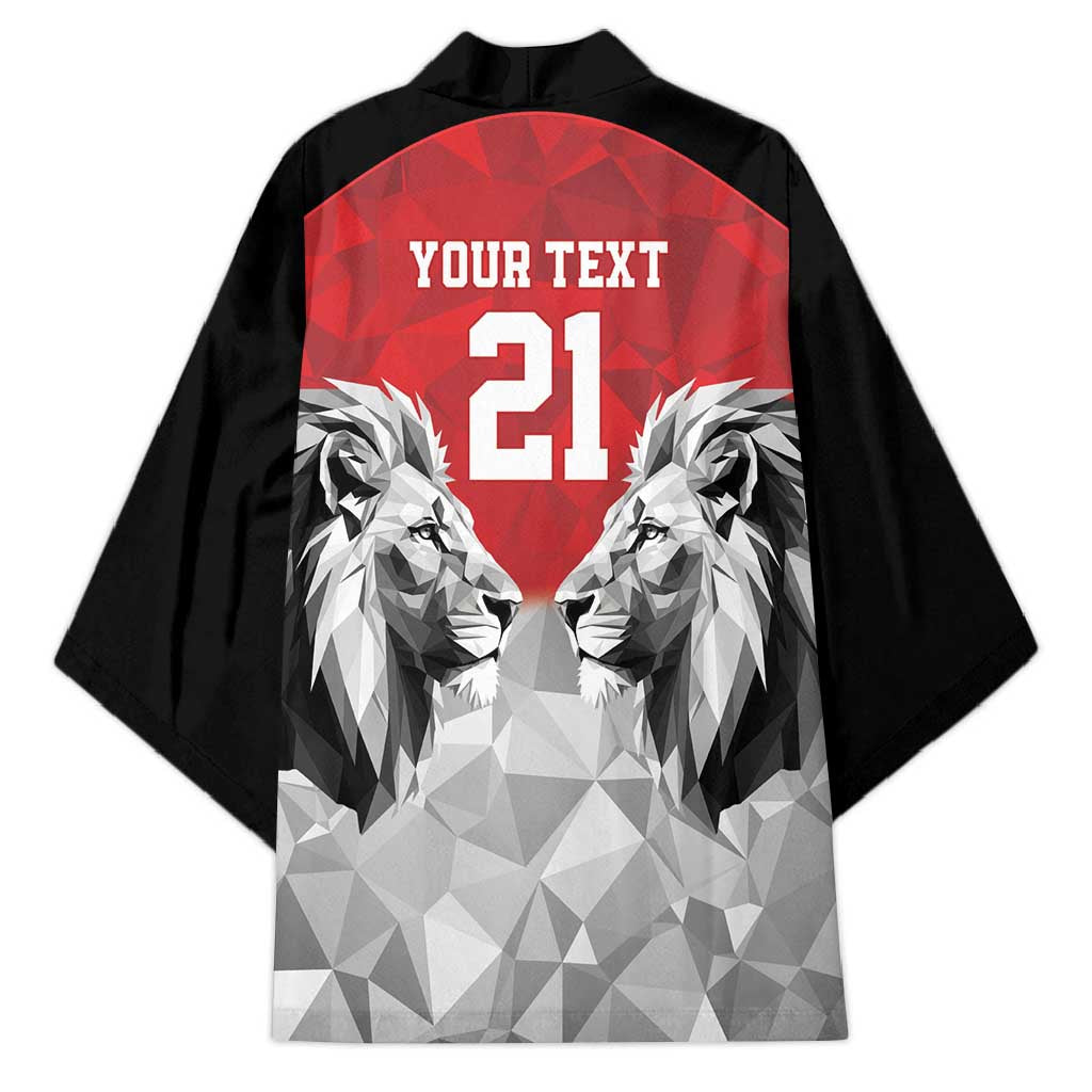 Custom Rugby Africa Kenya Kimono Red Kenyan 22-23 Motif
