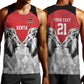Custom Rugby Africa Kenya Men Tank Top Red Kenyan 22-23 Motif - African Pride