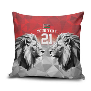 Custom Rugby Africa Kenya Pillow Cover Red Kenyan 22-23 Motif
