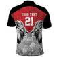 Custom Rugby Africa Kenya Polo Shirt Red Kenyan 22-23 Motif - African Pride