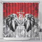 Custom Rugby Africa Kenya Shower Curtain Red Kenyan 22-23 Motif - African Pride