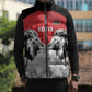 Custom Rugby Africa Kenya Sleeveless Puffer Jacket Red Kenyan 22-23 Motif